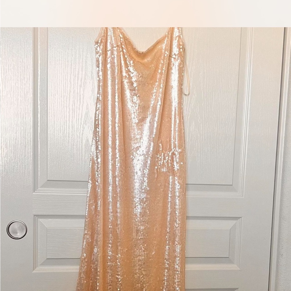 L'Academie Sequin Dress in Champagne